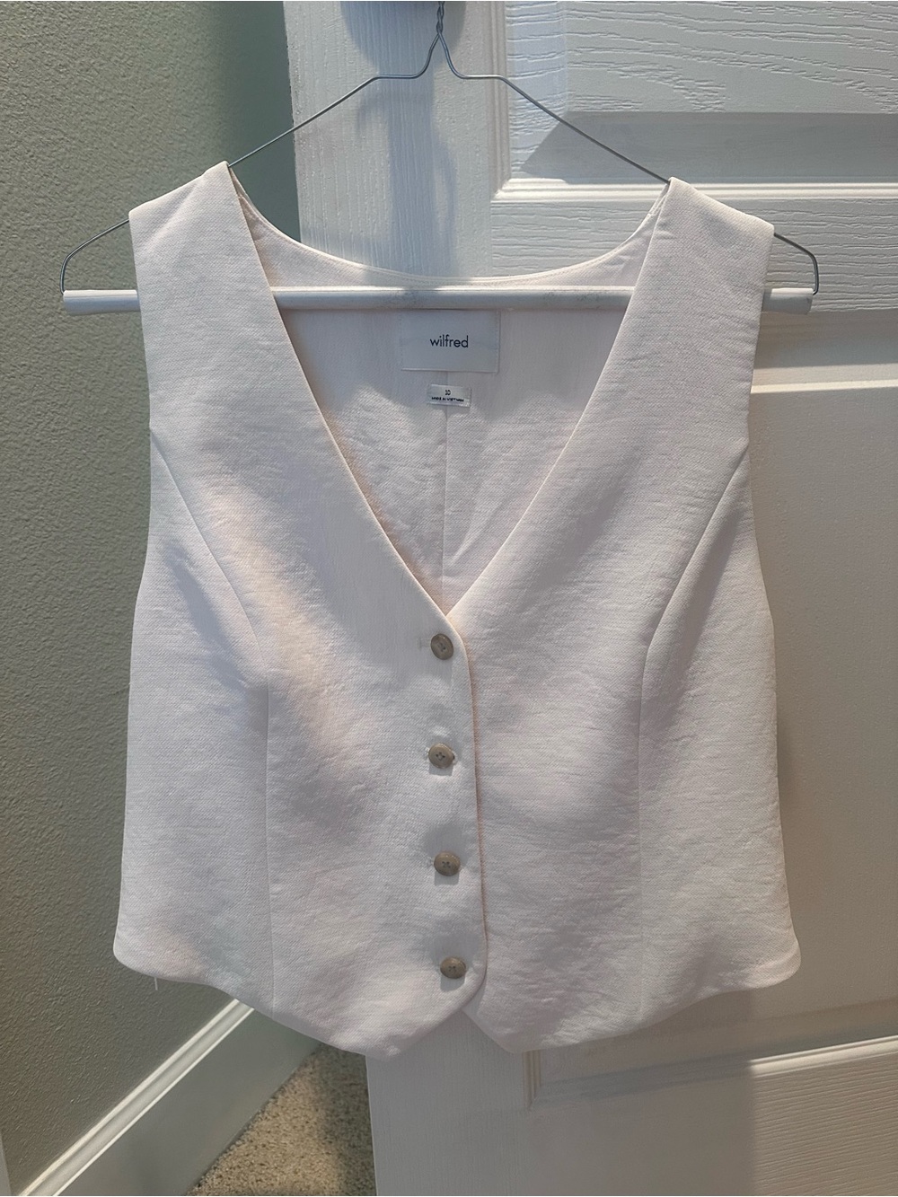 Aritzia Wilfred Pacino Vest in Birch